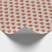 クリスマスベア ラッピングペーパー (角)