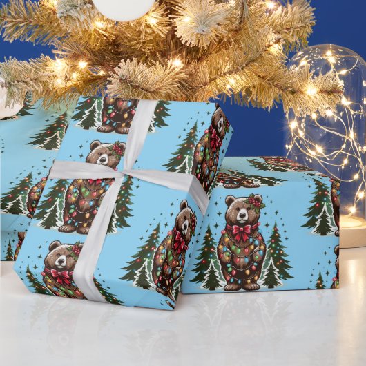 クリスマスベア ラッピングペーパー (クリスマス)
