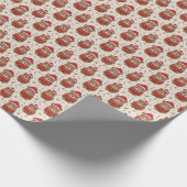 クリスマスベア ラッピングペーパー (角)