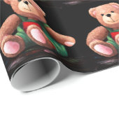 クリスマスベア ラッピングペーパー (ロールコーナー)