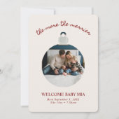 クリスマスベイビーお知らせ2枚写真カード シーズンカード (正面)