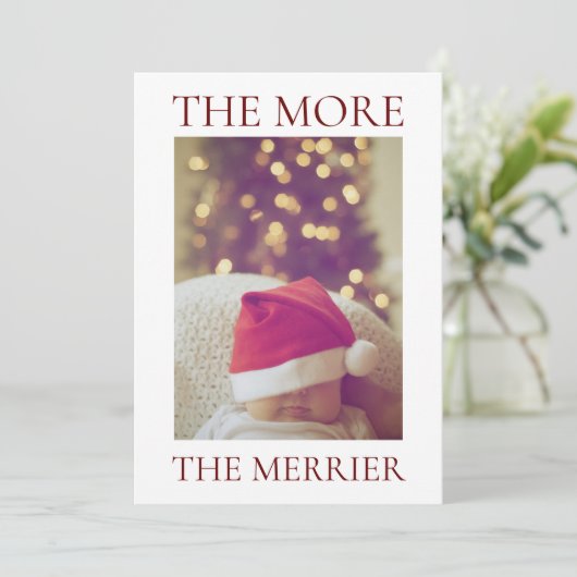 クリスマスベイビーお知らせ 招待状 (スタンド正面)