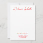 クリスマスベイビーのお知らせ 招待状 (正面)