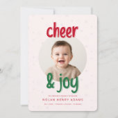 クリスマスベイビーの誕生おめでとう！ シーズンカード (正面)