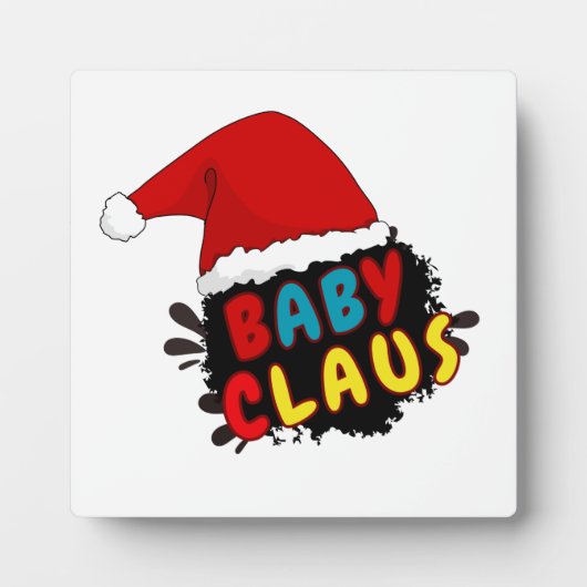 クリスマスベイビークラウス フォトプラーク (正面)