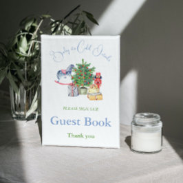 クリスマスベイビーシャワーのゲストブック『It's Cold Outside』 ポスター