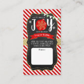 「クリスマスベイビーシャワーの小さな幸せの束」 エンクロージャーカード (正面)