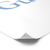 クリスマスベイビーシャワーゲストブック It's Cold Outside ポスター (角)