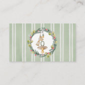 クリスマスベイビーシャワーディーパーラッフル エンクロージャーカード (裏面)