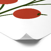 クリスマスベイビーシャワー【デザイン】「鹿さん、赤ちゃんが生まれたよ！」 ポスター (角)