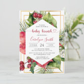 クリスマスベイビーブランチ招待状 招待状 (スタンド正面)