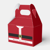 クリスマスベストボックスサンタクロースおもしろいギフト フェイバーボックス (正面サイド)