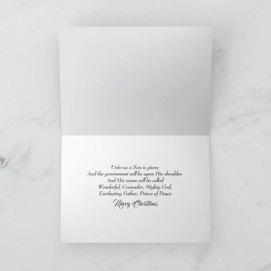 クリスマスベビーとマンガーの子猫 シーズンカード (内部)