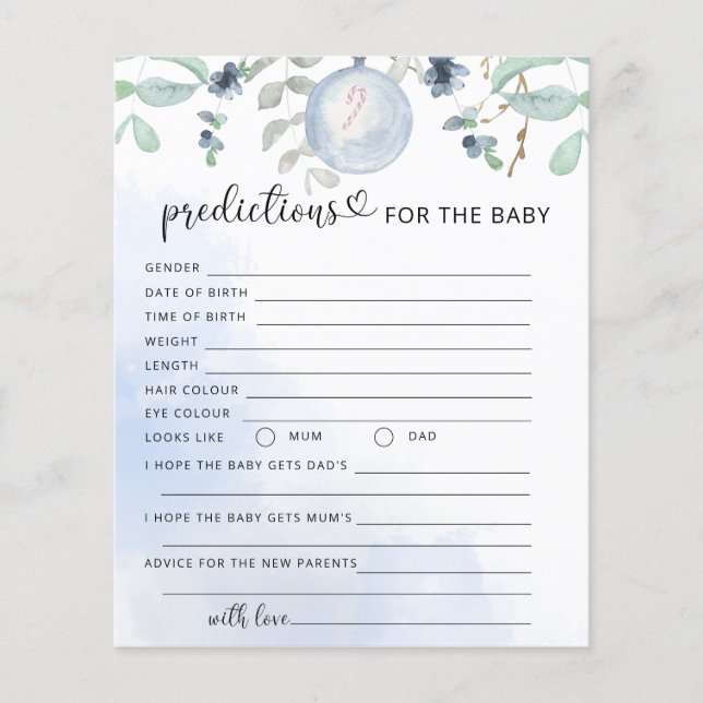 クリスマスベビーの予測とアドバイス (正面)