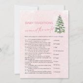 クリスマスベビーの伝統を世界に 招待状 (正面)