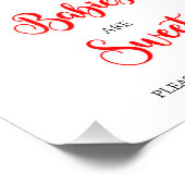 クリスマスベビーは甘い赤ちゃんシャワーのサイン フォトプリント            (角)