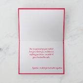 クリスマスベビーアニマルズサンタハットホリデーグリーティング カード (内部)