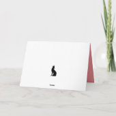 クリスマスベビーアニマルズディアホリデーグリーティング カード (裏面)