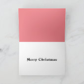 クリスマスベビーアニマルズムースホリデーグリーティングカード カード (内部)