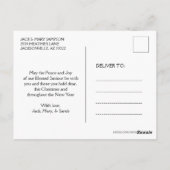 クリスマスベビーイエスインマンガーフローラオーナメント ポストカード (裏面)