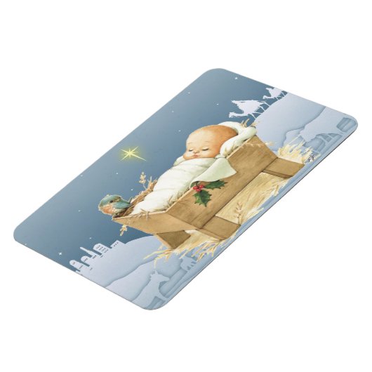 クリスマスベビーイエス出生4 x 6マグネット マグネット (左側)