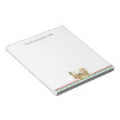 クリスマスベビーイエズスのスクリプトあなたの名前のギフトを追加 ノートパッド (アングル)