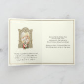 クリスマスベビーイエズポインセティアス聖なる書物、 経典 シーズンカード (内部)