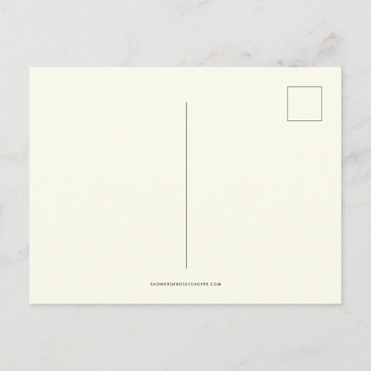 クリスマスベビーイエズレッドポインセティアス ポストカード (裏面)