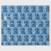 クリスマスベビーウミガメ ラッピングペーパー (フラット)