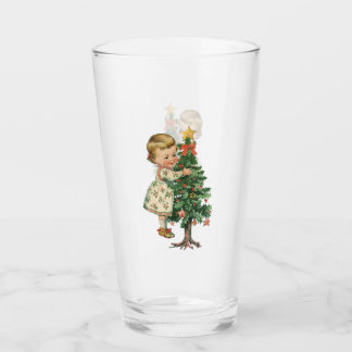 クリスマスベビーガールガラス杯 タンブラーグラス