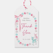 クリスマスベビーガールシャワーありがとう ギフトタグ (裏面)