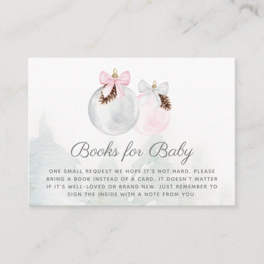 クリスマスベビーガールブックベビーエンクロージャカード エンクロージャーカード