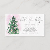 クリスマスベビーガールブックベビーエンクロージャカード エンクロージャーカード (正面)