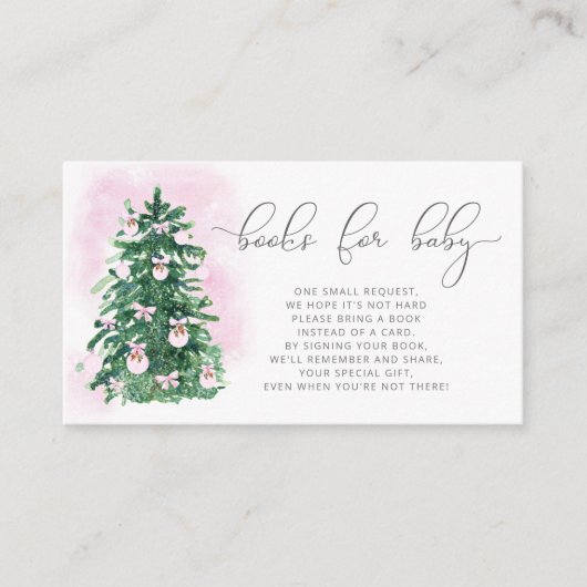 クリスマスベビーガールブックベビーエンクロージャカード エンクロージャーカード (正面)