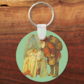 クリスマスベビーサンタ節ヴィンテージ キーホルダー (正面)