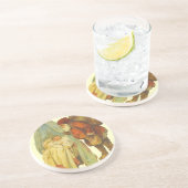 クリスマスベビーサンタ節ヴィンテージ コースター (側面)