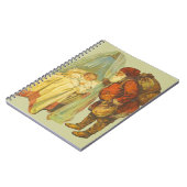 クリスマスベビーサンタ節ヴィンテージ ノートブック (左側)