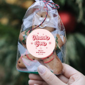 クリスマスベビーシャワーありがとう ラウンドシール