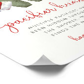 クリスマスベビーシャワーおしゃぶり狩りゲームサイン ポスター (角)