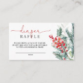 クリスマスベビーシャワーおむつラッフル エンクロージャーカード (正面)