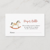 クリスマスベビーシャワーおむつラッフル エンクロージャーカード (正面)