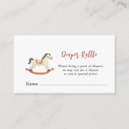 クリスマスベビーシャワーおむつラッフル エンクロージャーカード