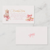 クリスマスベビーシャワーくるみ割りベビー エンクロージャーカード (正面/裏面)