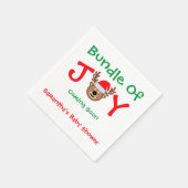 クリスマスベビーシャワーのバンドル スタンダードカクテルナプキン (角)