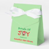 クリスマスベビーシャワーのバンドル フェイバーボックス (正面サイド)