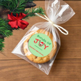 クリスマスベビーシャワーのバンドル ラウンドシール