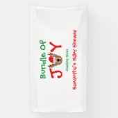 クリスマスベビーシャワーのバンドル 横断幕 (縦)