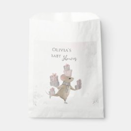 クリスマスベビーシャワーのプレゼントを贈るかわいいマウス フェイバーバッグ