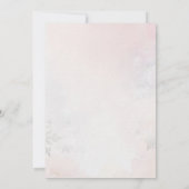 クリスマスベビーシャワーのプレゼントを贈るかわいいマウス 招待状 (裏面)