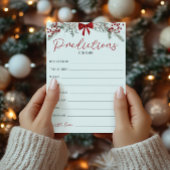 クリスマスベビーシャワーのベビーカード予測 招待状